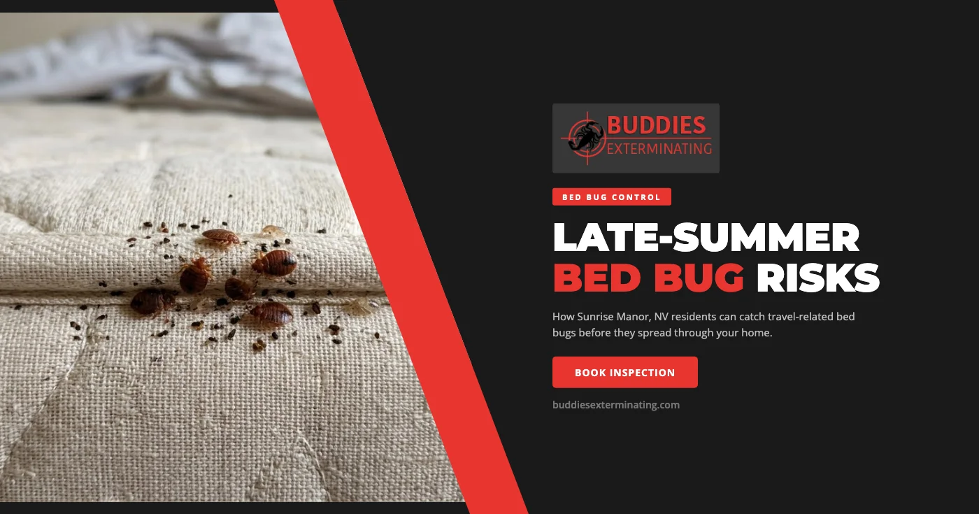 Late-Summer Travel and Bed Bugs: How Sunrise Manor, NV Residents Can Protect Their Homes